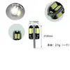 Lâmpada de Carro T10 Canbus 5630 8 LEDs Indicador de Direção Luz de Placa LED Pequeno para Carro Branco Quente