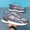Comércio exterior transfronteiriço 2024 primavera nova moda moda moda casual esportes casuais malha de couro versátil respirável resistente ao desgaste sapatos de viagem para homens