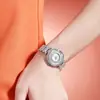 Nuevo Reloj de Cuarzo Impermeable con Diamantes Completos para Mujer con Diseño de Tendencia Nacional, Estilo Lujo Ligero, Reloj para Dama, Soporta Dropshipping