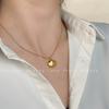 Collar Geométrico Minimalista Chapado en Oro de 18K Moda Elegante Circonita Cadena Clavícula Lujo Ligero Combinable Cadena de Collar de Alta Gama