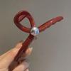 Pinza para el Pelo Angora Vintage Pinza Grande para el Pelo de Mujer Estilo Hong Kong de Alta Gama Parte Trasera de la Cabeza Peinado Accesorios para el Cabello Pinza Tiburón de Celebridad de Internet