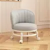 Taburete de ruedas universal para el hogar silla pequeña taburete de sofá taburete pequeño respaldo ruedas taburete móvil banco pequeño para sala de estar