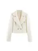 Ropa de mujer transfronteriza 2026 nuevo producto estilo europeo y americano moderno versátil elegante blazer corto de doble botonadura para mujer 2753/338