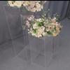 Nuevos Accesorios de Decoración para Boda Columna Cuadrada Transparente Guía de Camino Acrílico Guía de Camino Adornos de Decoración para Ventana Cumpleaños Compañeros de Clase San