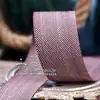 Corea del Sur importó jersey de dos colores, algodón y lino, accesorios para el cabello con cinturón, material DIY, accesorios para la ropa, punto blanco grueso, cinta de lino