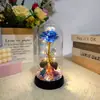 Lámpara de Cristal de Flor Eterna Rosa de Pan de Oro Muñeca Ramo Niñas Día de San Valentín Chino Día de la Madre Regalo de Cumpleaños