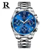 Reloj Suizo de Hombre Nuevo Dorado Personalizado al por Mayor Impermeable Luminoso de Cuarzo Transmisión en Vivo Comercio Exterior Modelo Caliente