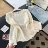 Kimono Ligero de Punto Fino Estilo Francés Holgado y Relajado Adelgazante Calado para Climatización y Protección Solar para Mujer, Primavera/Verano 2026