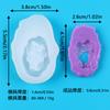 Ske Molda de Cola de Cristal DIY Feito à Mão Pingente de Joia Pedra Bruta Simulada Aglomerado de Cristal Enfeites Molde de Silicone Feito à Mão