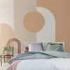 Papel de Parede Cor Morandi Quarto Parede de Fundo da Cabeceira Papel de Parede Escandinavo Ins Combinação de Cores Geométricas Parede da TV Revestimento de Parede da Moda