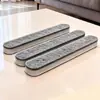 Herramienta de limpieza de ventanas de doble cara de gran altura con poste largo extensible, cabezal de cepillo giratorio de 180 grados con diseño de soporte triangular
