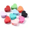 Serie Crema Acrílica Cuentas Corazón Cinco Estrellas Macaron Cuentas de Agujero Grande Accesorios para Joyería DIY Cuentas Corazón Cuentas Sueltas