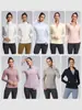 Define chaqueta de yoga para mujer, con cremallera, de manga larga, tejido cepillado, cuello alto, elástica, corte ajustado, top deportivo de yoga