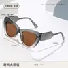 Óculos de Sol Cat-Eye Combinando Cores Armação de Óculos Personalizada de Celebridade da Internet Óculos com Armação Anti-Luz Azul Atravessando Fronteiras Europeus e Americanos Óculos de Sol Anti-UV