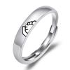 Nuevo anillo de pareja de la mano, anillo de pareja de moda, anillo de pareja de moda simple, personalidad, anillo de mano en mano, pulsera abierta