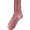 Calcetines Anti-Pilling Calcetines de Felpa para Mujer Color Puro Estilo Primavera y Verano Costura Sin Hueso Cabeza Algodón Transpirable Absorbente de Sudor Borde Elástico
