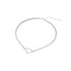 Collar Dongju Love Diamond Super Flash para mujer, moderno collar de cadena corta para clavícula, joyería para el cuello, collar con correa para el cuello de celebridades de Internet 2022