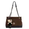 Nova Bolsa Corrente Acolchoada 2025 Senmeng Moda Grande Capacidade Ombro de Mão Transversal Bolsa para Sair para o Trabalho Bolsa de Trajeto