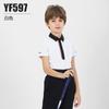 Ropa de golf para niños PGM, ropa de manga corta para niños y niñas, transpirable, con solapa y agujeros, camiseta deportiva de verano para niños