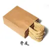 Bolsas de Papel Kraft, Bolsas Tote, Bolsas para Empaque para Llevar, Bolsas de Regalo, Bolsas para Empaque de Té de Leche Estilo Ins, Al Por Mayor, Rojo Chino, Biodegradables