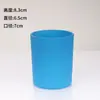 Copo de Vidro Colorido para Vela com Alto Valor Estético, Recipiente Criativo para Vela Aromática Artesanal DIY, Copo Suporte para Vela Espessado com Acabamento Fosco