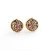 Aretes Gymnus de 10 mm acero inoxidable chapado en oro real racimo de cristal mineral aretes Gymnus AliExpress Amazon