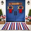 Alfombra Decorativa Temu Transfronteriza para el Día de la Independencia Americana, Terciopelo de Cristal, Alfombrilla de Piso Resistente a Manchas y al Desgaste, Felpudo para Entrada