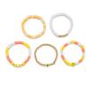 Pulseira Conjunto Simples Amarelo Moda Mais Vendida Transfronteiriça Europeia e Americana com Olhos Smiley Estrela de Cinco Pontas Atacado