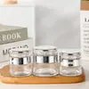 Creme Esfoliante Espesso Selado Creme Facial Portátil de Viagem Frasco de Vidro Loção Essência Frasco de Cosméticos