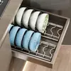 Gabinete de cocina con escurreplatos incorporado, cajón de gabinete, organizador escurridor de cubiertos, estante para almacenamiento de platos y vajilla, estante para almacenamiento de tazones y platos