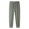 Pantalones Jogger de Pierna Recta Sueltos Transpirables de Verano para Hombre, Moda Casual, Pantalones Deportivos de Color Sólido, Versátiles, Absorbentes de Sudor, Secado Rápido