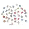Acrílico Transparente Chapado en UV Estrella de Mar de Colores Serie Oceánica Cadena para Teléfono Llavero Colgante Materiales para Accesorios