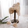 Chapéu de Lã Infantil Inverno Chapéu Lei Feng Doce Fofo Coreano Outono e Inverno Japonês Quente Proteção Auricular Bola de Pelo Fashionable Chapéu de Tricô