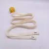 Suministro directo de fábrica cuerda plana hueca para sombrero suéter pantalones cuerda de algodón tejida pantalones de cuerda de algodón cuerda para sombrero 1.2 cm cinturón de cuerda de algodón bordado