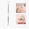 Raspador de Puntos Negros de Acero Inoxidable Transfronterizo para Eliminar Piel Muerta, Herramienta Multifuncional de Limpieza Facial y Masaje de Doble Cabezal, Raspador de Belleza