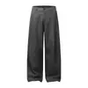 Pantalones Casuales de Pierna Ancha Nanxia Pantalones Largos Rectos Holgados para Hombre Pantalones de Vestir Versátiles Retro Estilo Old Money Pantalones Plisados para Hombre