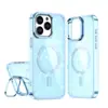 Funda Magnética Brillante Sombra Dos en Uno para Teléfono Compatible con iPhone1716Promax Soporte para Cámara Cubierta Protectora