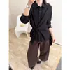 26 Camisa de Nuevo Diseño Otoñal con Lazo en la Cintura, Estilo para Ir al Trabajo, Versátil, Camisa de Manga Larga Adelgazante 35088