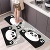 Tapete longo de urso de desenho animado transfronteiriço para cozinha, porta de banheiro, tapete sujo para os pés