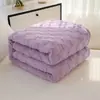 Manta jacquard xadrez de tafetá, manta multifuncional para cochilo, manta para ar condicionado de escritório, manta de fleece para sofá, atacado e sob medida