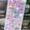 Adesivos para Meninas Adesivos de Alto Relevo Estéreo 3D Adesivos Guka Fofos Decoração de Celular Padrões Pequenos Pedras Preciosas e Cristais