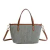 Nova Bolsa Popular Feminina 2026 Moda Casual Trabalho Trançada Grande Capacidade Nova Sob o Braço Ombro Único Transversal Tendência