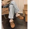 Sapatos Birkenstock Estilo Coreano com Solado Grosso, Aumentadores de Altura, Forrados com Lã para Mulheres, Novidade Outono e Inverno 2026, Nicho, Cadarço, Gentis, Versáteis, Sapatos de Algodão Peludos