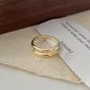 Anillo de lujo ligero con microincrustaciones de circonita y diseño de nicho para mujer, anillo de temperamento a la moda que combina con todo, traje de pareja