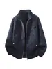 Jaqueta de Couro Masculina M-8XL Outono Inicial Vintage Tendência Gola Lapela Versátil Casaco de Couro Fornecido Diretamente da Fábrica