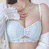 Novo Conjunto de Sutiã Branco Meia Taça Invisível para Mulheres com Peito Pequeno Grande Sem Aro Coletor Sexy Tomara que Caia
