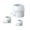 Gesso Aromaterapia Papoula Pato Pote de Armazenamento Copo para Vela Molde de Silicone Pato Pequeno DIY Molde de Resina para Vela