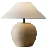Luminária de mesa estilo wabi-sabi, cerâmica vintage, para sala de estar, quarto, decoração de casa de temporada, luminária de cabeceira criativa estilo chinês novo, luminária de mesa estilo japonês
