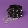 Pulsera Europea y Americana Retro Remaches Estilo Punk Multi-Cadena Pareja No Convencional Pulsera de Cuero Pulsera de Pu Joyería