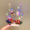 Horquilla navideña con forma de asta de alce, pinza para el pelo para niña, tocado navideño, diadema bonita, accesorios para el cabello para mujer